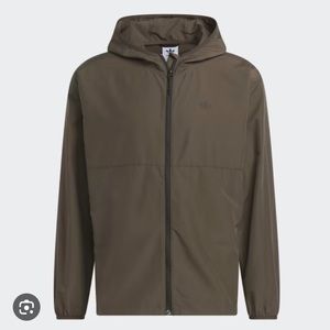 Adidas crinkle shell jacket, size S